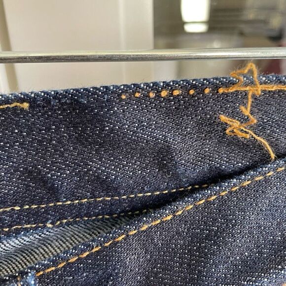 Naked & Famous Denim Jeans Mens 30 Weird Guy Dry Indigo Slub Japanese Fabric - Picture 5 of 8